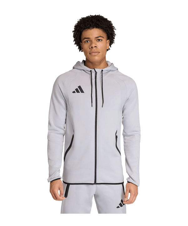 adidas Tiro Travel Hoody Grau - grau