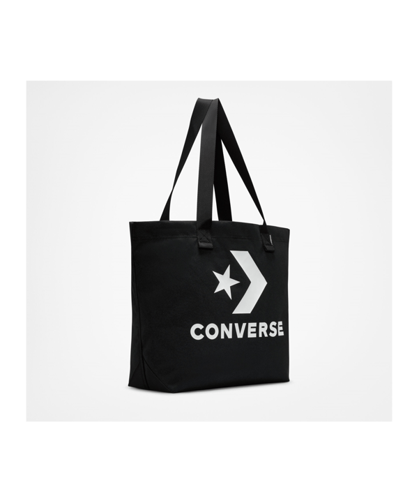 Converse Star Chevron Tote Bag Schwarz F001 - schwarz