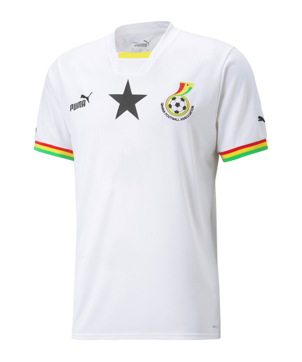 PUMA Ghana Trikot Home WM 2022 Weiss F01 - weiss