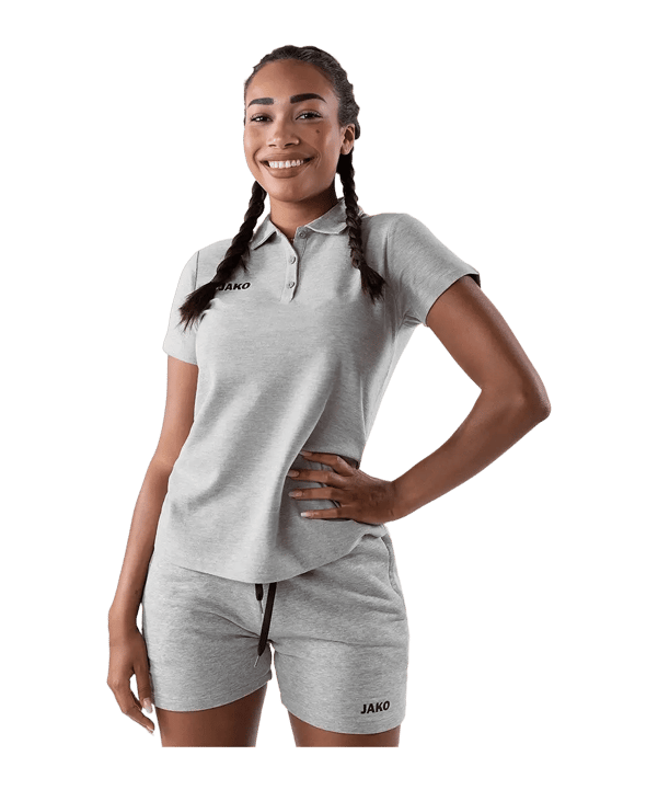 JAKO Base Polo Donna Grigio C041 - grigio