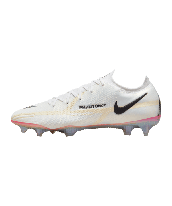 Nike Phantom GT2 Rawdacious Elite FG Weiss Schwarz F121 - weiss
