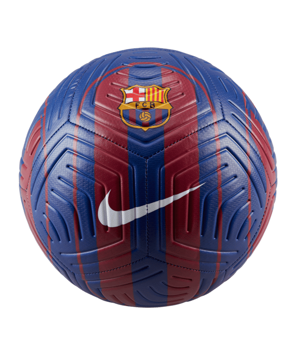 Nike FC Barcelona Trainingsball Blau Rot F455 - blau