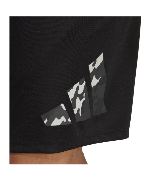 adidas Seasonal Trainingsshort Schwarz Weiss - schwarz