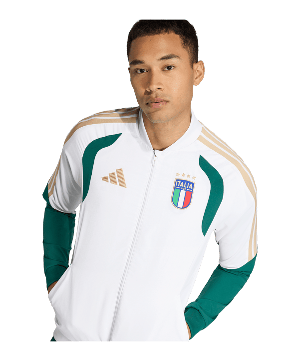 adidas Italien Präsentationsjacke Weiß - weiss