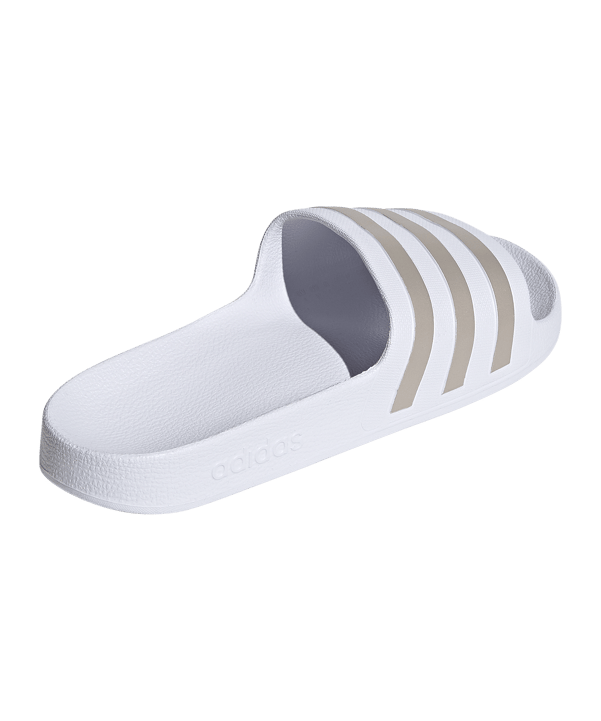 adidas Adilette Aqua Badelatsche Weiss - weiss