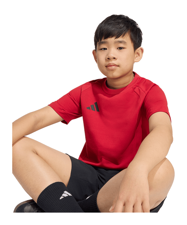 adidas Tiro Travel T-Shirt Kids Rot - rot