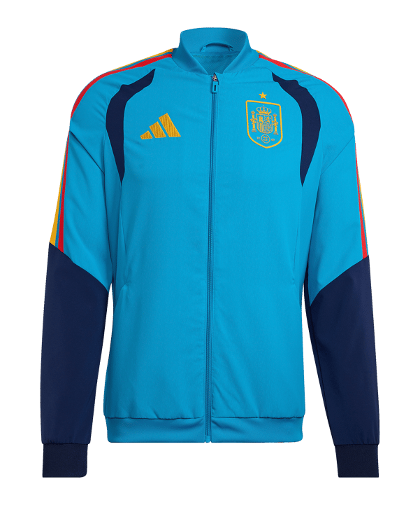 adidas Spanien Tiro Präsentationsjacke Blau - blau