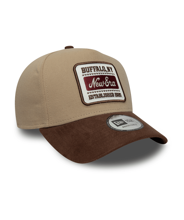 New Era Ne Patch Suede Eframe Cap Beige - beige