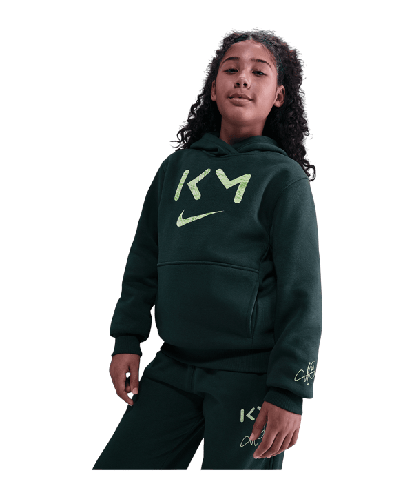 Nike Kylian Mbappe Club Hoody Kids Grün F390 - gruen