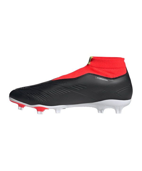 adidas Predator League LL FG Solar Energy Schwarz Weiss Rot - schwarz