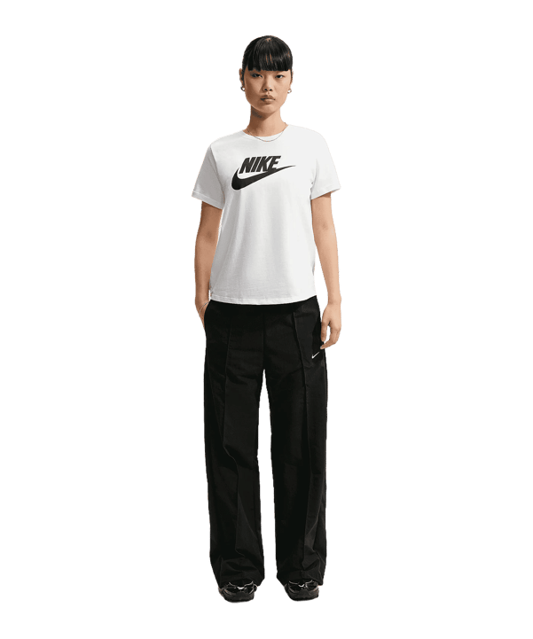 Nike Sportswear Essentials Logo T-shirt Dames Wit K100 - wit