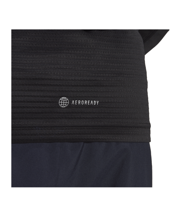 adidas Run Icon Full Reflective 3-Stripes Sweatshirt T-Shirt Noir ...