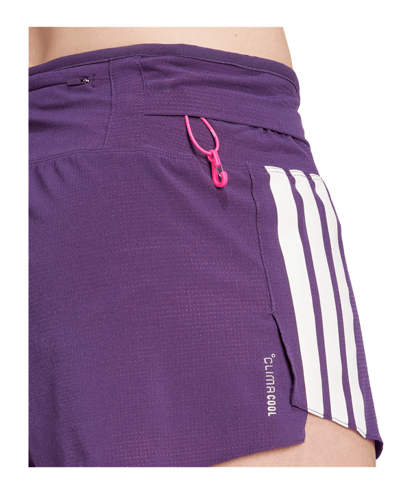 adidas Adizero Gel Pocket Laufshort Damen Lila - lila