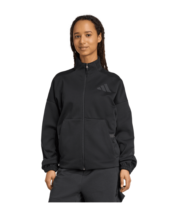 adidas Z.N.E. Trainingsjacke Damen Schwarz - schwarz