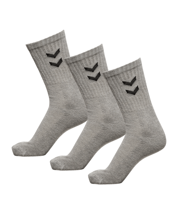 Hummel 3-Pack Basic Socken Grau F2006 - grau