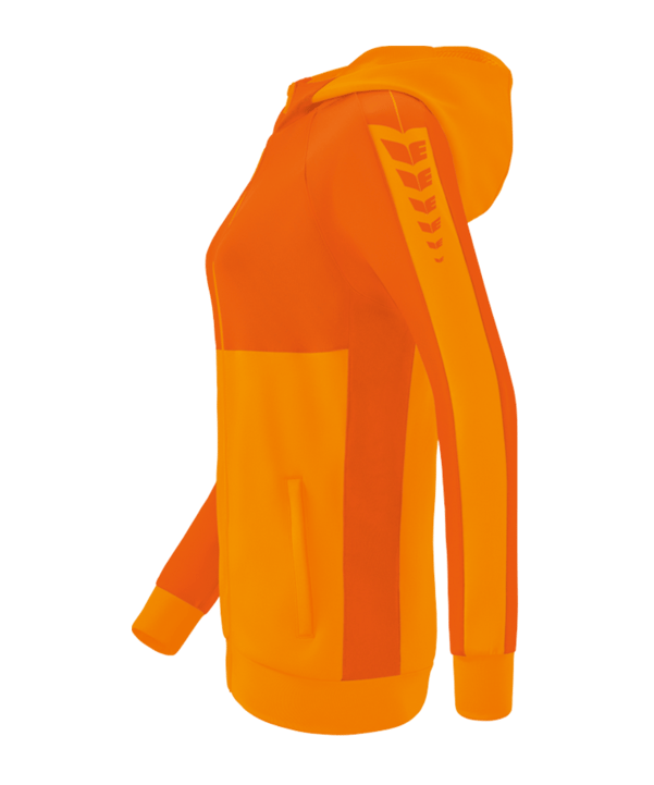 Erima Six Wings Kapuzenjacke Damen Orange