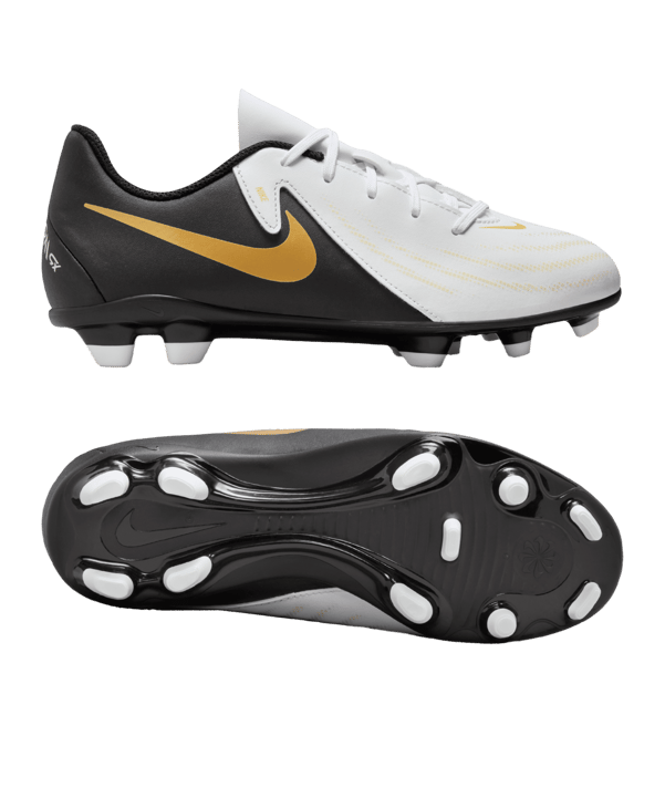 Nike Jr Phantom GX II Club FG/MG  Mad Ready Kids Weiss Schwarz F100 - weiss