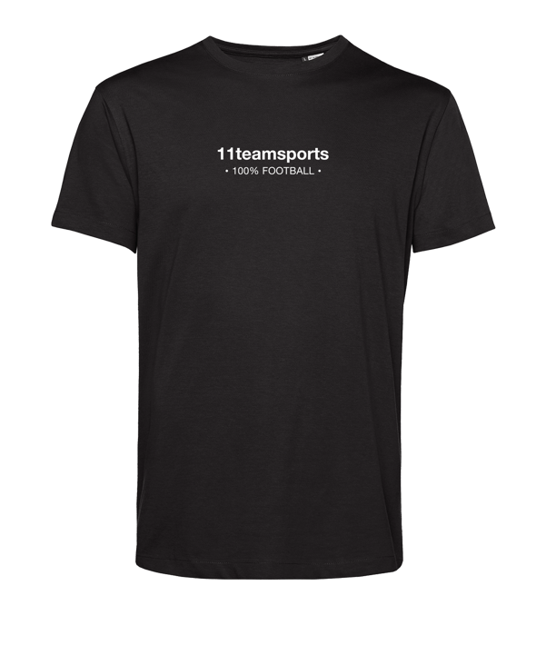 11teamsports 100 Prozent Football T-Shirt Schwarz - schwarz