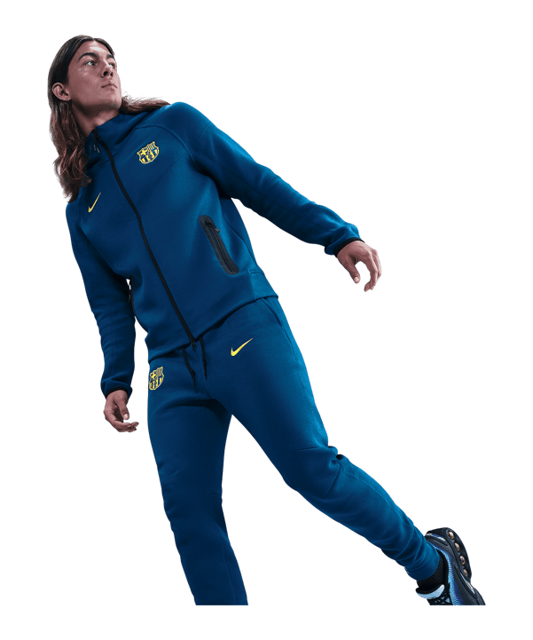 Nike FC Barcelona NSW Tech Fleece Jogginghose Blau F431 - blau