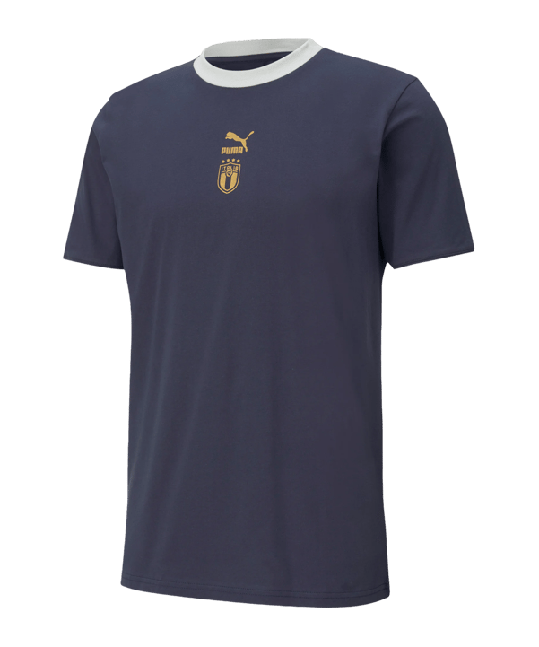 PUMA Italien TFS T-Shirt Blau Weiss Gold F02 - blau