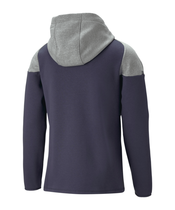 PUMA teamCUP Casuals Kapuzenjacke Blau Grau F06 - blau