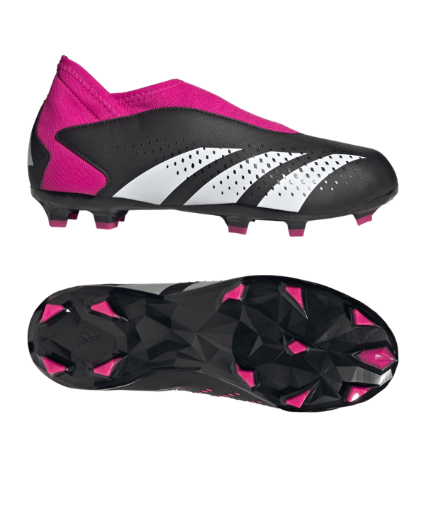 adidas Predator Accuracy.3 LL FG Own Your Football Kids Schwarz Weiss Pink - schwarz