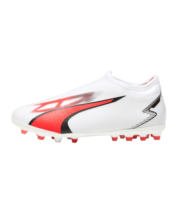 PUMA ULTRA Match LL MG Breakthrough Jr Kids Weiss Rot F01 - weiss