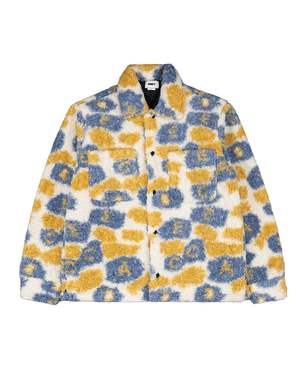 Obey Romie Sherpa Jacke Blau - blau