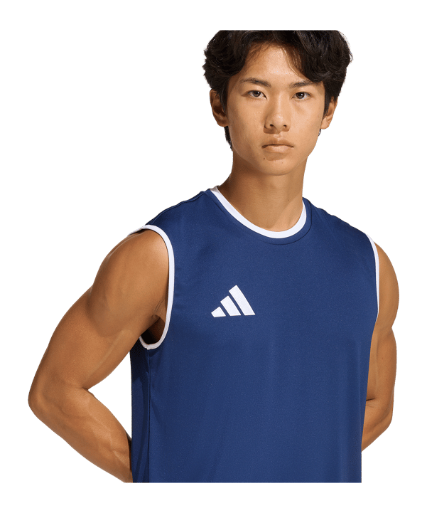 adidas Entrada 26 Trikot Dunkelblau - weiss