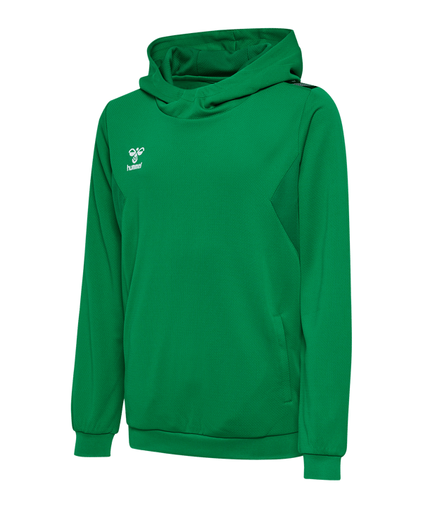 Hummel Authentic Pl Hoody Kids Grün F6235 - gruen