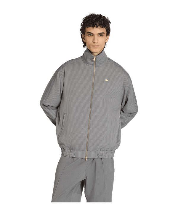 adidas Originals Firebird Pinstripes Track Jacke Grau - grau
