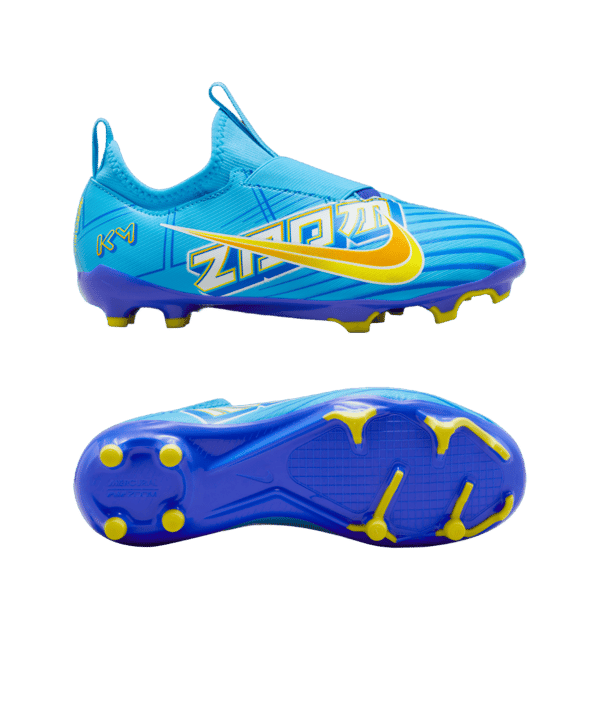 Nike Jr Air Zoom Mercurial Vapor XV Academy FG/MG Mbappe Signature Kids Blau F400 - blau