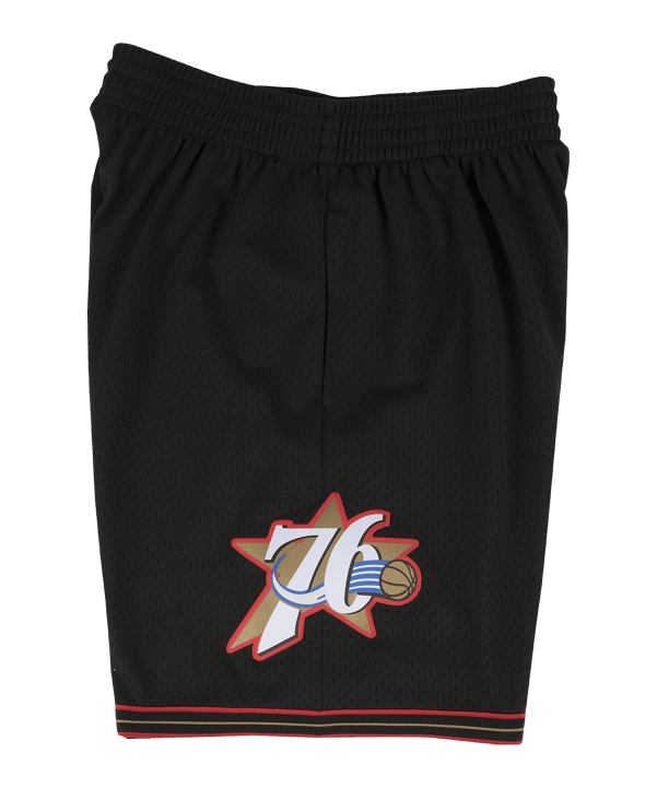 Mitchell and Ness NBA Philadelphia 76ers NBA P 76ers Short Schwarz - schwarz