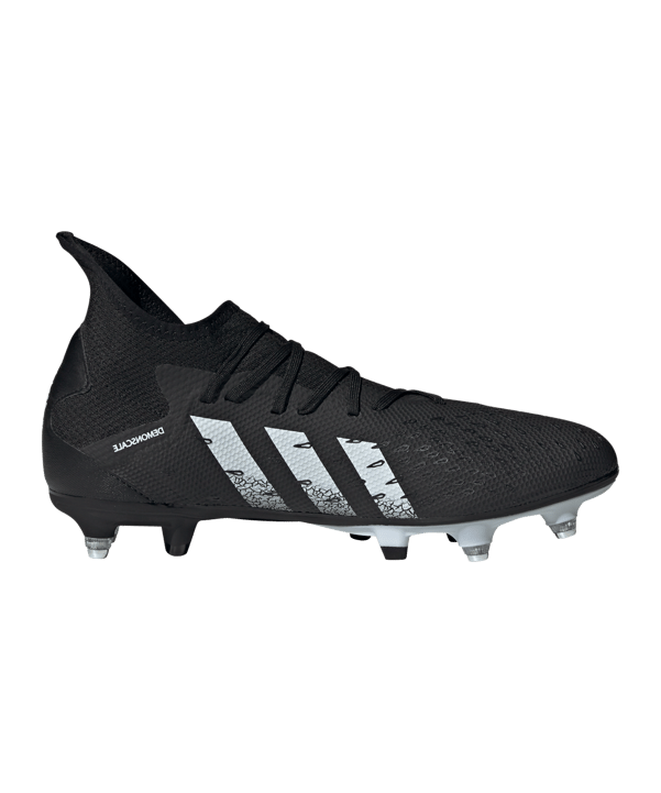 adidas Predator FREAK.3 SG Superstealth Schwarz Weiss - schwarz