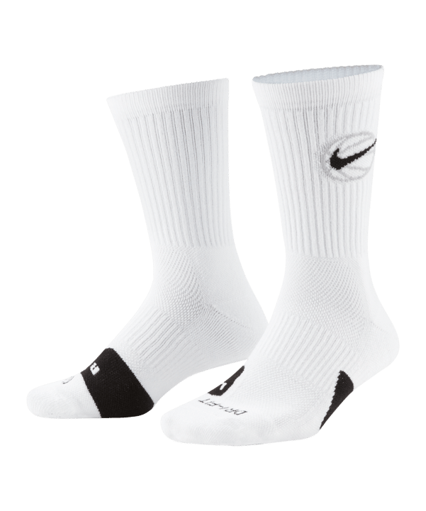 Nike Everyday Crew Socken Weiss Schwarz F100 - weiss