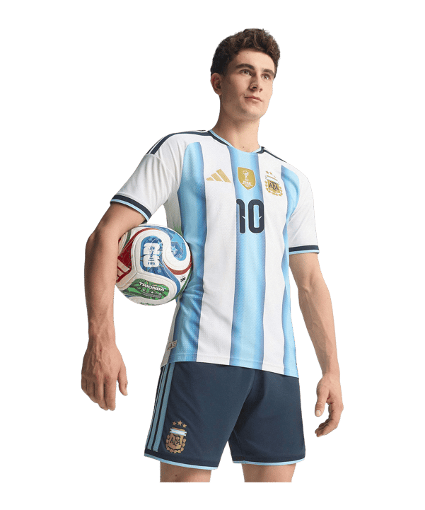 adidas Argentinien Authentic MESSI Trikot Home WM 2026 Weiß - weiss