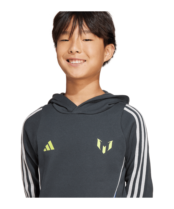 adidas Messi Hoody Kids Grau - grau