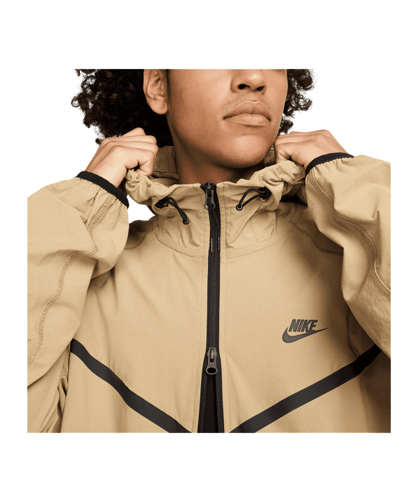 Nike Tech Fleece Jacke Beige F297 - beige