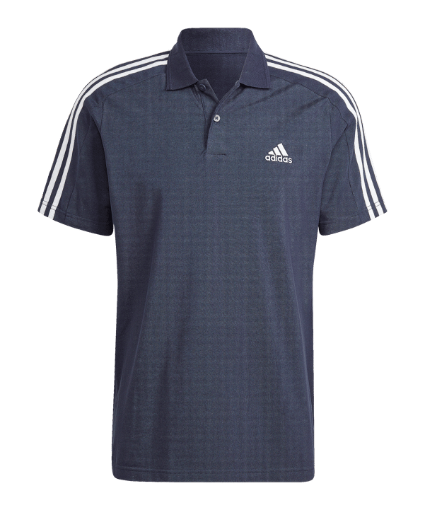 adidas Essentials 3-Stripes Poloshirt Pink - blau