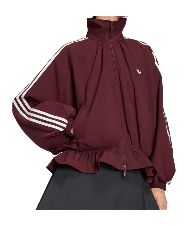 adidas Originals Blousy Oversized Giacca Donna Rosso - rosso
