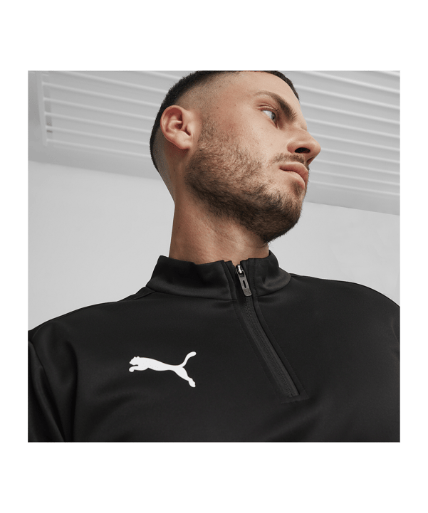 PUMA teamGOAL Training 1/4 Zip Sweatshirt F03 - schwarz