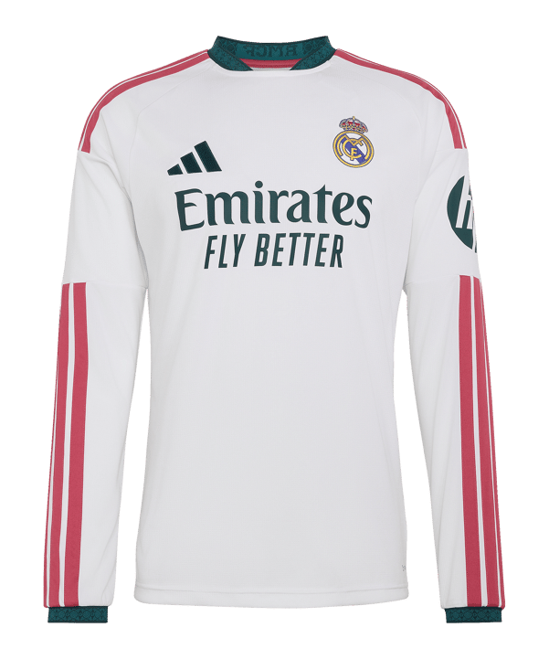 adidas Real Madrid Trikot Langarm Home 2026/2027 Weiß - weiss