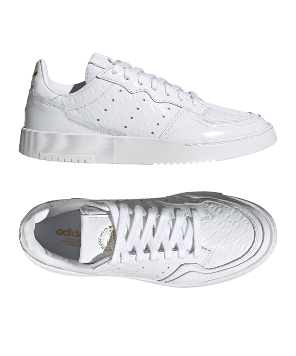 adidas Originals Supercourt Damen Weiss Gold - weiss