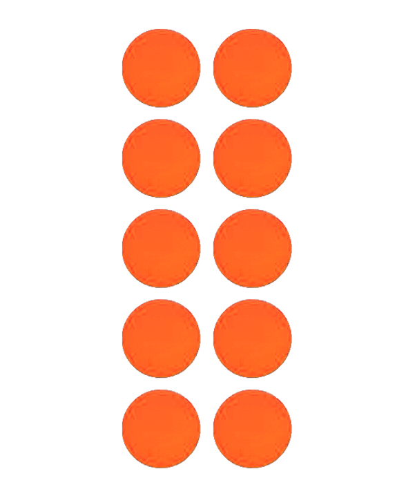 Cawila PRO Rundmagnet 10er Set 20mm Orange - orange