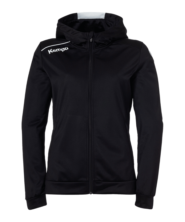 Kempa Player giacca con cappuccio donna  nero bianco F01 - nero