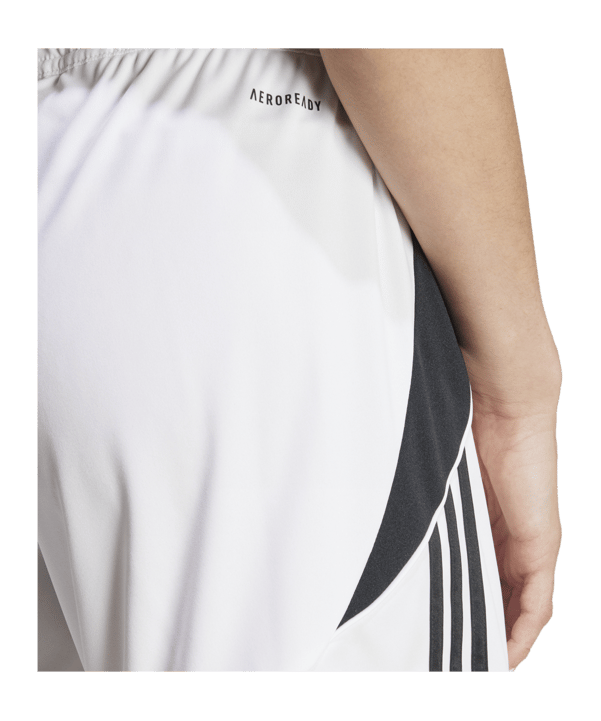 adidas Tiro 24 Short Damen Weiss Schwarz - weiss
