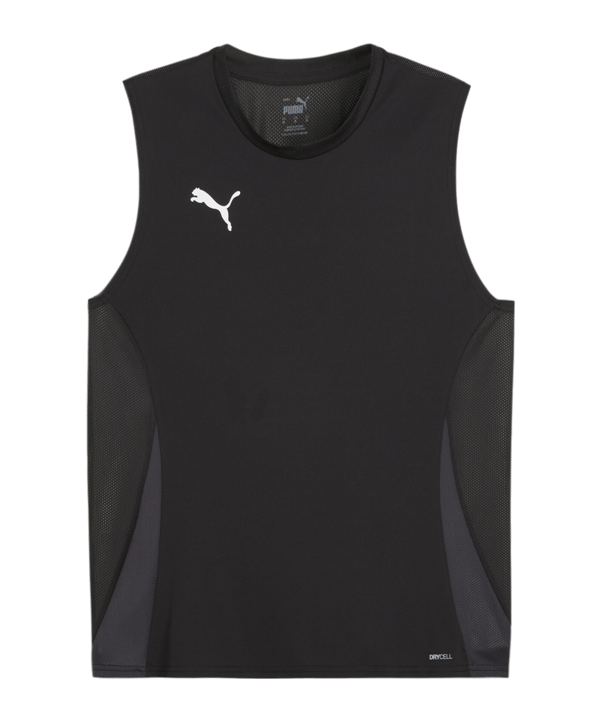 PUMA teamGOAL Tanktop Schwarz Weiss F03 - schwarz
