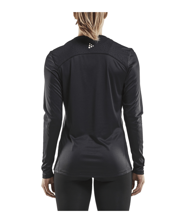 Craft Rush Sweatshirt Damen Schwarz F999 - schwarz