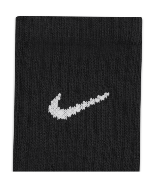 Nike Value Cushioned Crew 3er Pack Socken F001 - schwarz