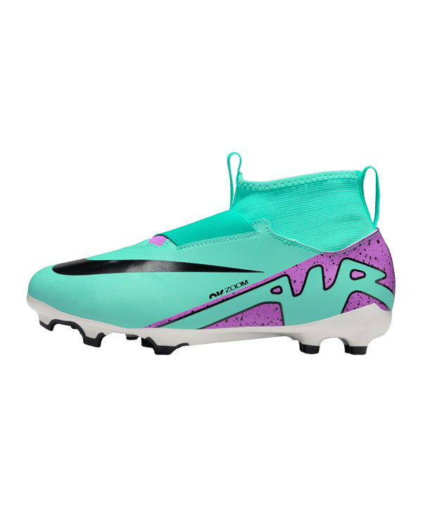 Nike Jr Air Zoom Mercurial Superfly IX Academy FG/MG Peak Ready Kids Grün Pink Schwarz F300 - gruen